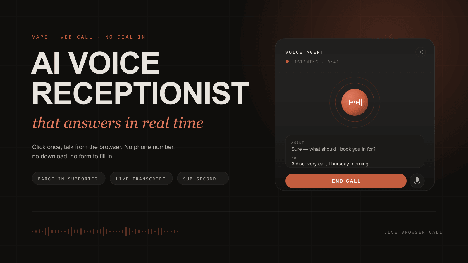 AI Voice Receptionist
