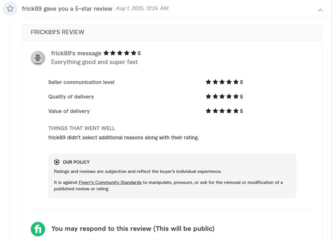 Client review 1
