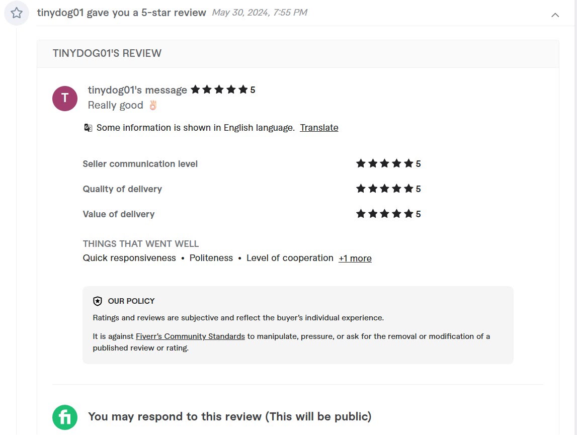 Client review 3